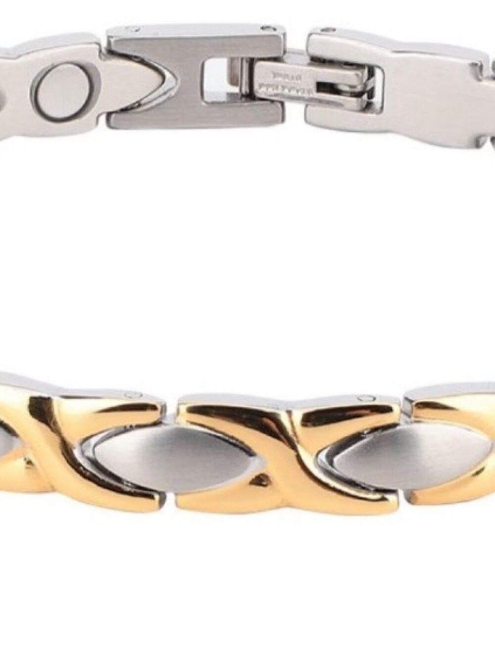 PurLIFE Premium Hand Mineral-Infused Negative Ion Bracelet, Stainless Steel